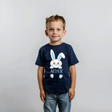 Personalised Name Kids Easter T-Shirt, Custom Easter Bunny Tee Tops, Cute Egg Hunt Outfit, Cute Spring Toddler Shirt, Easter Gifts for Kids