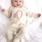 Personalised Baby Grow Sleepsuit, Custom Name & Initial Bunny Romper, Easter Bunny Printed Baby Sleepsuit, Newborn Baby Gifts, Easter Gifts