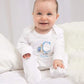 Personalised Baby Grow Sleepsuit, Custom Name & Initial Bunny Romper, Easter Bunny Printed Baby Sleepsuit, Newborn Baby Gifts, Easter Gifts