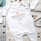 First Mothers Day Babygrow, Custom First Mothers Day Sleepsuit, Our 1st Mother’s Day Baby Rompersuit, New Mummy Gifts, Mother’s Day Gifts