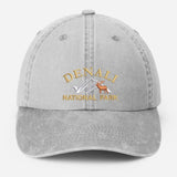 Denali National Park Embroidered Cap, Vintage Camping Dad Hat, National Park Baseball Hat, Nature Theme Mountain Hiking Hat, Gift for Him