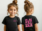 In My Birthday Era Personalised Age T-Shirt, 7th Birthday T-Shirt, Custom Age Printed Tees, Birthday Girl Tops, Kids Birthday Party Gifts