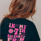 In My Birthday Era Personalised Age T-Shirt, 7th Birthday T-Shirt, Custom Age Printed Tees, Birthday Girl Tops, Kids Birthday Party Gifts
