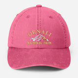 Denali National Park Embroidered Cap, Vintage Camping Dad Hat, National Park Baseball Hat, Nature Theme Mountain Hiking Hat, Gift for Him