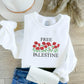 Palestine Wild Flowers Sweatshirt, Embroidered Palestine Floral Sweater, Palestine Crewneck Jumper, Muslims Gifts, Palestinian's Clothing