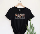 Personalized Father's Day Shirt for Dad, Custom Family Photo Dad T Shirt, Father's Day Gift for Grandpa, Dad Birthday Tee Tops, Gift for Him