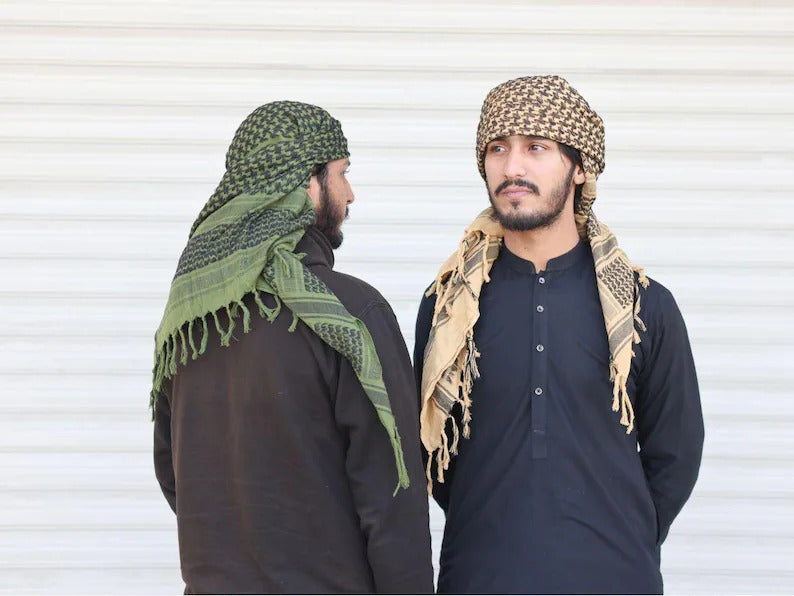 Arabic Palestine Head Scarf, Traditional Palestinian Keffiyeh Shemagh Scarf, Men Women Unique Ramadan Gifts, Vintage Lightweight Head Scarf