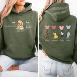 Mama Bear Hoodies, Personalised Mom Hoodies with Kids Names on Back, Mother's Day Gifts, Mom Bear Jumpers, Pregnancy Reveal Gift for New Mom