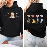 Mama Bear Hoodies, Personalised Mom Hoodies with Kids Names on Back, Mother's Day Gifts, Mom Bear Jumpers, Pregnancy Reveal Gift for New Mom