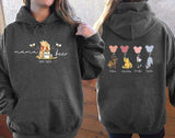 Mama Bear Hoodies, Personalised Mom Hoodies with Kids Names on Back, Mother's Day Gifts, Mom Bear Jumpers, Pregnancy Reveal Gift for New Mom