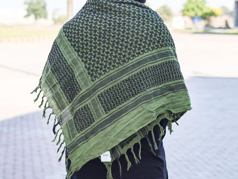 Arabic Palestine Head Scarf, Traditional Palestinian Keffiyeh Shemagh Scarf, Men Women Unique Ramadan Gifts, Vintage Lightweight Head Scarf