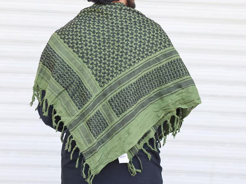 Arabic Palestine Head Scarf, Traditional Palestinian Keffiyeh Shemagh Scarf, Men Women Unique Ramadan Gifts, Vintage Lightweight Head Scarf