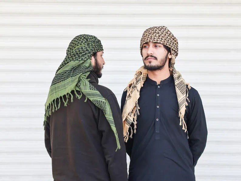 Arabic Palestine Head Scarf, Traditional Palestinian Keffiyeh Shemagh Scarf, Men Women Unique Ramadan Gifts, Vintage Lightweight Head Scarf