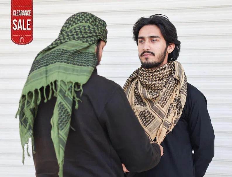 Arabic Palestine Head Scarf, Traditional Palestinian Keffiyeh Shemagh Scarf, Men Women Unique Ramadan Gifts, Vintage Lightweight Head Scarf