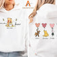 Mama Bear Hoodies, Personalised Mom Hoodies with Kids Names on Back, Mother's Day Gifts, Mom Bear Jumpers, Pregnancy Reveal Gift for New Mom
