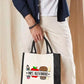 Personalised Teacher Cotton Canvas Tote, Custom Teacher Name Printed Bag, End of Term Teacher Bag, Teacher Appreciation Tote, Teachers Gift