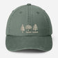 Embroidered Subtle FDT Dad Hat, Anti Trump Pigment Dyed Hat, Impeach President Dad Hat, Fir Dogwood Tamarack Trees Hat, Gift for Democrats
