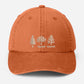 Embroidered Subtle FDT Dad Hat, Anti Trump Pigment Dyed Hat, Impeach President Dad Hat, Fir Dogwood Tamarack Trees Hat, Gift for Democrats