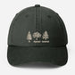 Embroidered Subtle FDT Dad Hat, Anti Trump Pigment Dyed Hat, Impeach President Dad Hat, Fir Dogwood Tamarack Trees Hat, Gift for Democrats