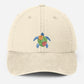 Sea Turtle Embroidered Hat, Vintage Ocean Lover Baseball Cap, Beach Vocation Cool Summer Hat, Dad Adjustable Hat, Sea Animals Lover Gifts