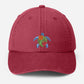 Sea Turtle Embroidered Hat, Vintage Ocean Lover Baseball Cap, Beach Vocation Cool Summer Hat, Dad Adjustable Hat, Sea Animals Lover Gifts
