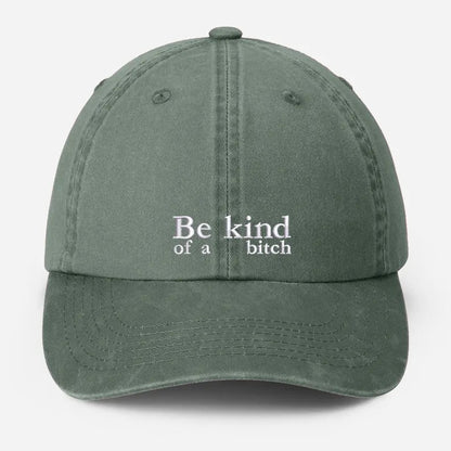 Be Kind of a Bitch Dad Hat, Embroidered Dad Baseball Hat, Vintage Style Funny Meme Cap, Grandpa Adjustable Hat, Father's Day Gifts for Him