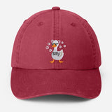 Silly Goose Embroidered Dad Hat, Funny Goose Vintage Baseball Cap, Cute Animal Lover Gifts, Goose Lover Gifts, Gift for Her, Silly Goose Cap