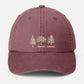 Embroidered Subtle FDT Dad Hat, Anti Trump Pigment Dyed Hat, Impeach President Dad Hat, Fir Dogwood Tamarack Trees Hat, Gift for Democrats