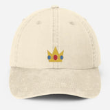 Vintage Embroidered Crown Cap, Cute Gold princess Crown Hat for Girls, Retro Cosplay Baseball Cap, Gift for Her, Cartoon move Lover Gifts