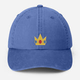 Vintage Embroidered Crown Cap, Cute Gold princess Crown Hat for Girls, Retro Cosplay Baseball Cap, Gift for Her, Cartoon move Lover Gifts