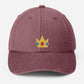 Vintage Embroidered Crown Cap, Cute Gold princess Crown Hat for Girls, Retro Cosplay Baseball Cap, Gift for Her, Cartoon move Lover Gifts