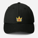 Vintage Embroidered Crown Cap, Cute Gold princess Crown Hat for Girls, Retro Cosplay Baseball Cap, Gift for Her, Cartoon move Lover Gifts