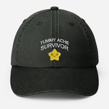 Tummy Ache Survivor Embroidered Hat, Funny Meme Baseball Cap, My Tummy Hurts Vintage Hat, Summer Hat with Fun Sayings, Birthday Gift for Him
