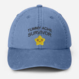 Tummy Ache Survivor Embroidered Hat, Funny Meme Baseball Cap, My Tummy Hurts Vintage Hat, Summer Hat with Fun Sayings, Birthday Gift for Him