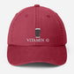 Vitamin G Pint Baseball Cap, Vintage G Mens Embroidered Cap, Dad Hat Adjustable Beer Stout Hat, Mens Vitamin Baseball Cap, Boyfriend Gifts
