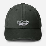 Personalised Great Grandpa Hat, Custom Embroidered Grandpa Hats, Vintage Baseball Caps, Grandpa Hats with Est Year, Gifts for New Grandpa