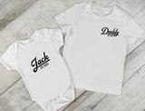 Personalised Dad Est Shirt, Custom Dad T-Shirt with Baby’s Birth Year, Father’s Day Gift from Baby, New Dad Gifts, Matching Family Shirts