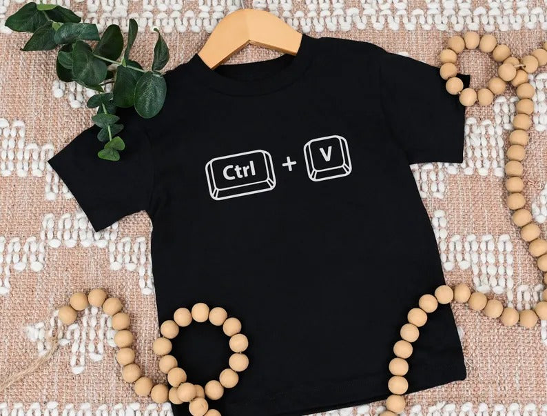 Copy Paste Matching Dad and Baby Shirts, Funny Ctrl C Ctrl V Shirts, Father’s Day Gifts, Daddy and Me Outfits, New Dad Father’s Day Gifts