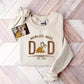 Embroidered Dad Photo Portrait Sweater, Personalised Sketch from Picture Father's Day Jumper, Kids Names on Sleeve Sweater, Fathers Day Gift