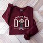 Embroidered Dad Photo Portrait Sweater, Personalised Sketch from Picture Father's Day Jumper, Kids Names on Sleeve Sweater, Fathers Day Gift