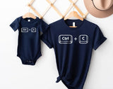 Copy Paste Matching Dad and Baby Shirts, Funny Ctrl C Ctrl V Shirts, Father’s Day Gifts, Daddy and Me Outfits, New Dad Father’s Day Gifts