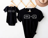 Copy Paste Matching Dad and Baby Shirts, Funny Ctrl C Ctrl V Shirts, Father’s Day Gifts, Daddy and Me Outfits, New Dad Father’s Day Gifts