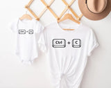 Copy Paste Matching Dad and Baby Shirts, Funny Ctrl C Ctrl V Shirts, Father’s Day Gifts, Daddy and Me Outfits, New Dad Father’s Day Gifts