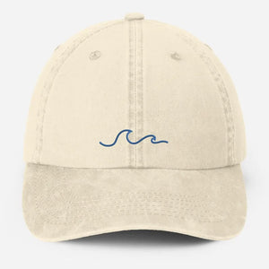 Beach Wave Embroidered Hat, Bachelorette Party Hats, Vintage Beach Hat for Women, Adjustable Strap Back, Cool Summer Hat, Girlfriend Gift
