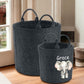 Personalised Safari Jungle Themed Bag, Custom Name Printed Toy Storage Bag, Safari Jungle Themed Felt Trug Toy Bin, Nursery Room Organizer