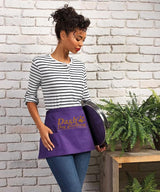 Personalised Short Apron, Custom Name /Logo Printed Aprons, Kitchen Apron, Gift for Bakers, Short Bar Apron with Pockets, Cocktail Bar Apron