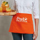 Personalised Short Apron, Custom Name /Logo Printed Aprons, Kitchen Apron, Gift for Bakers, Short Bar Apron with Pockets, Cocktail Bar Apron