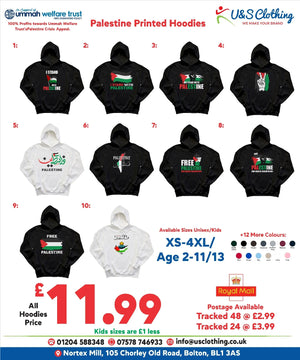 Palestine Printed Hoodies