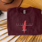 Palestine Map Embroidered Sweater, Palestine Crewneck Sweatshirt, Adults Unisex Comfy Colors Jumper, Palestine Clothing