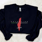 Palestine Map Embroidered Sweater, Palestine Crewneck Sweatshirt, Adults Unisex Comfy Colors Jumper, Palestine Clothing